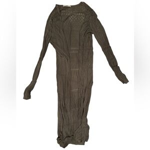 Oasis Olive Knit Long Duster